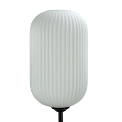 Dyberg Larsen Riflet lámpara pie, pantalla vidrio en oferta