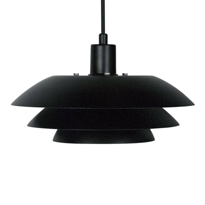 Dyberg Larsen DL31 lámpara colgante, Ø 31cm, negro