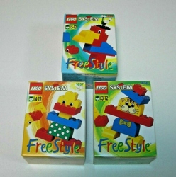 Pack 3 Lego System Free Style 1836, 1837, 1838 Nuevos Año 1995 precio