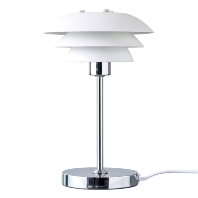 Dyberg Larsen DL16 lámpara de mesa, Ø 16 cm blanco