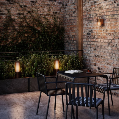 Baliza para exterior Matrix latón oscuro