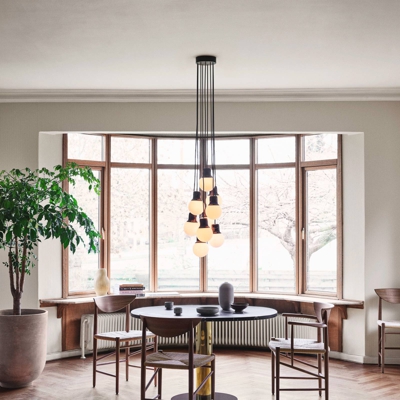 &Tradition Mass Light NA6 lámpara colgante 9 negro