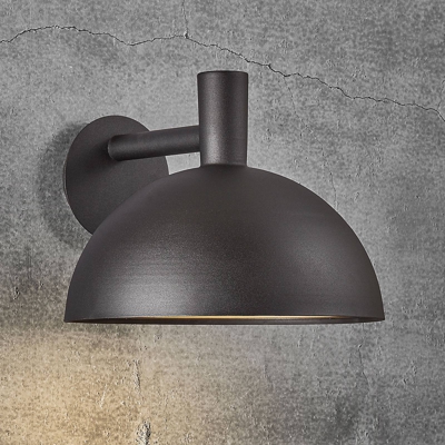 Aplique de exterior Arki negro Ø 35 cm