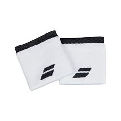 Babolat Logo Wristband Muñequera, Adultos Unisex, Black/White (Negro), Talla Única características