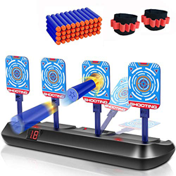 Objetivo de Disparo electrónico para Pistolas , Objetivo de reinicio automático de puntuación eléctrica, Objetivo Digital de Disparo para Pistolas Bla en oferta
