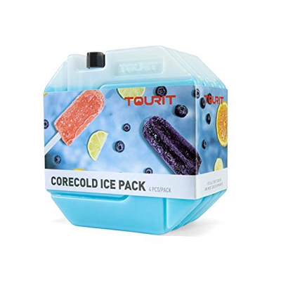 TOURIT Bolsas de hielo reutilizables y duraderas, para congelador, para refrigeradores, mochilas, paquetes de almuerzo/cajas, camping, playa, picnics,