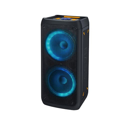NK Bass Speaker - Altavoz Portátil Bluetooth | Potencia 46W | Batería Incorporada 4.400 mAh| USB | Karaoke | Luces Led Multicolor | Radio FM | Micrófo