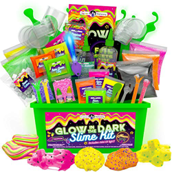 Original Stationery Slime para Niños Fabrica de Slime Neon Tropical Glitter Glow in The Dark Slime Kit Prepara Crunchy Slime, Floam, Jelly Cube y Rain precio