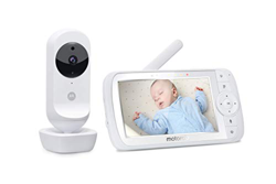 Motorola Baby Ease 35 - Vigilabebés Vídeo con Pantalla HD de 5,0 pulgadas - Baby Monitor - Visión nocturna, Comunicación bidireccional, Nanas, Zoom, M características