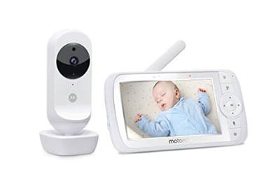 Motorola Baby Ease 35 - Vigilabebés Vídeo con Pantalla HD de 5,0 pulgadas - Baby Monitor - Visión nocturna, Comunicación bidireccional, Nanas, Zoom, M