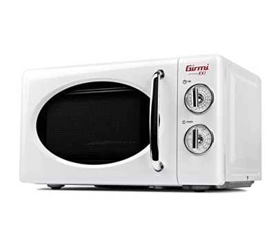 Girmi FM2101 - Horno microondas combinado, 800 W, 20 litros, metal, blanco