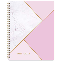 Agenda 2021 2022 - Agenda de la Semana Para ver, 20,3 x 25,4 cm, con Papel Grueso + Contactos + Calendario, Julio de 2021 - Junio de 2022, Encuadernac características