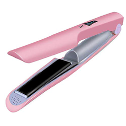 szlsl88 Plancha de pelo, herramienta de carga, rizador de pelo, mini inalámbrico, plancha plana B (rosa) características