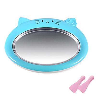HEYLULU Cartoon Mini Ice Cream Maker Fried Yogurt Machine Summer Cool Ice Cream Maker Ice Cream Maker Blue