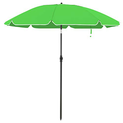 SONGMICS Parasol de playa Ø 1,6 m, Sombrilla de jardín con protección UPF 50+, Inclinable, Portátil y resistente al viento, Varillas de fibra de vidri en oferta