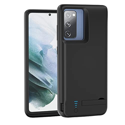 Carcasa con batería para Samsung S20 FE, 5000 mAh, batería extendida, funda de carga portátil, batería externa, protección Power Bank recargable, carg