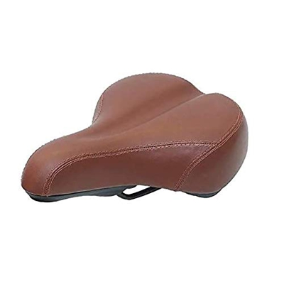 Huolirong Sillín de Bicicleta Asiento de Bicicleta Bicicleta de una Silla, Asiento Hueco ergonómica Bici de Piel Retro Bicicleta custión la Bici del C