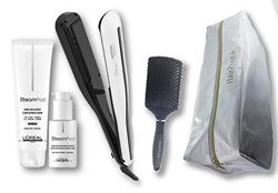 L'Oréal Professionnel Steampod 3.0 - Plancha alisadora + crema para cabello grueso 150 ml + sérum 50 ml + estuche de almacenamiento + cepillo precio