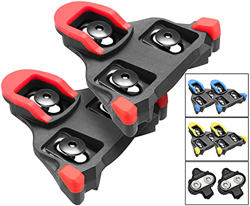 TacoBey - Juego de Pinzas para Bicicleta (Compatible con Shimano SPD SL SM-SH) (Rojo 0 ° Flotante) precio