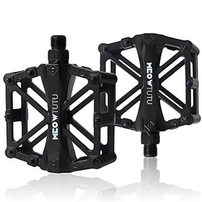 Pedales de bicicleta de montaña, pedales de aleación de aluminio de 9/16 pulgadas, antideslizantes, para bicicleta de montaña, de carreras y todos los
