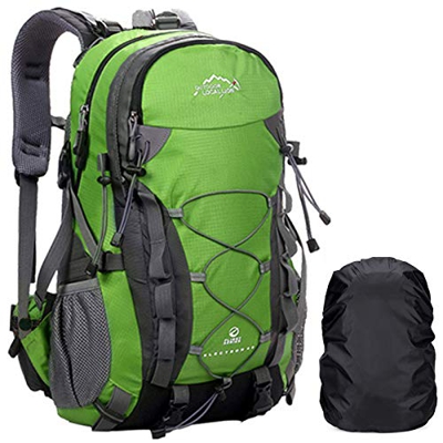 A AM SeaBlue Mochila de Senderismo 40L Mochila de Viaje para Hombres y Mujeres Mochila para Deportes al Aire Libre Camping Trekking con Cubierta Imper