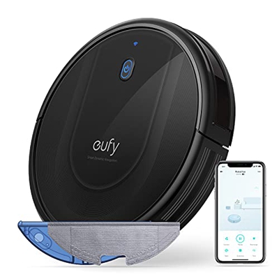 eufy RoboVac G10 Hybrid Robot Aspirador y Fregasuelos con Navegación Dinámica Inteligente, Barre y friega 2 en 1, Wi-Fi, superfino, Potencia de succió