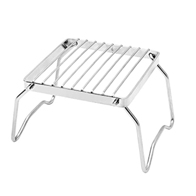 Haihaz,Parrilla plegable Basic,Parrilla Plegable de Alta Resistencia,Aire Libre Barbacoa de Viaje,Barbacoa sencilla, Inoxidable 304 Parrilla plegable,