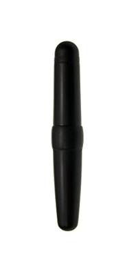 Stipula Pasapurto superligero Stealth pluma estilográfica punta extrafina, negro mate, de resina aviónica superligera, carga directa de la tinta con c