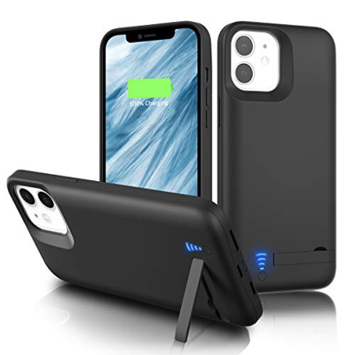 Gladgogo Funda Batería para iPhone 12 Mini [5000 mAh] Funda Cargador Carcasa Batería