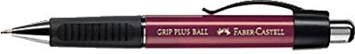 Faber-Castell Bolígrafo Grip Plus Ball/140731, color rojo metalizado