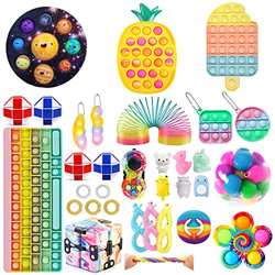 Mubineo Juguete Fidget Toy, Paquete de Juguetes Fidget Toy Set, Juego de Juguetes Fidget Pop con Hoyuelos, Juguete Fidget Sensorial, Juego de Juguetes características