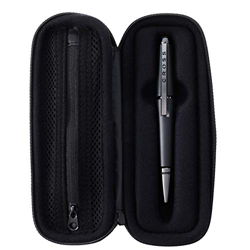 Cross AT0555-11/1 Bolígrafo Roller Ball Edge Laca y PVD con Estuche de Cremallera, Negro Mate características