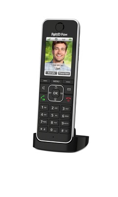 AVM 20002964 FRITZ!Fon C6 Black Teléfono DECT Identificador de llamadas Negro