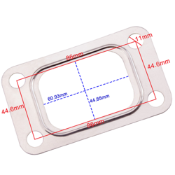 4 pernos turbo brida colector entrada escape junta turbina T3 T3T4 GT35 T04E en oferta