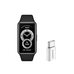 Huawei Band 6 - Pulsera de actividad con monitorización de Oxígeno en sangre (SpO2) 24horas y Adaptador USB-C, Pantalla FullView de 1.47 pulgadas, Bat en oferta