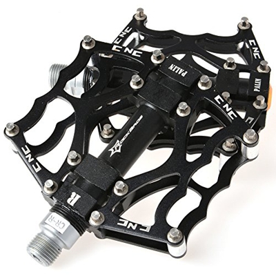 RockBros Pedales de bicicleta Ciclismo Pedales de rodamiento sellado (negro)