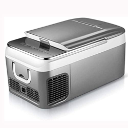 Nevera Eléctrica Portátil Refrigerador de coche de hielo 18L AC/DC Pecho eléctrico de hielo Mini refrigerador para acampar para acampar, caza, pesca,  en oferta