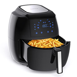 Tomons Freidora sin Aceite 5.5L Airfryer, Freidora Aire XXL Aerofreidora con 8 Programas, con Recordatorio de Alarma, Control Táctil, Pantalla Digital precio