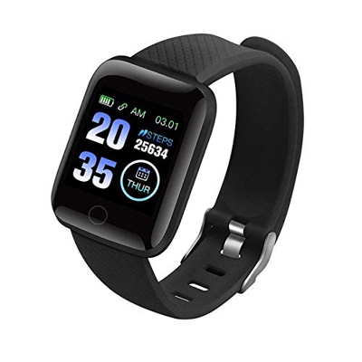 Inteligente Reloj Inteligente Relojes Plus Ritmo Cardíaco Reloj Inteligente Pulsera de Deportes Relojes Inteligentes Banda Impermeable Azul Smartwatch