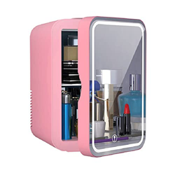 Xgxyklo Mini Nevera 8 litros, Nevera Portátil Belleza De Espejo con Iluminación LED, AC/DC Refrigerador Termoeléctrico Y Más Caliente De Cuidado De La en oferta