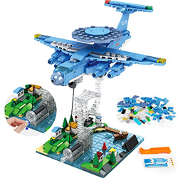 HOGOKIDS Bloques de construcción de Suspensión Aviones Juguetes: 409 Piezas Alerta temprana de la Ciudad Avión Educativo Creativo Ladrillos de Regalo  características