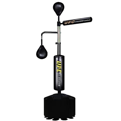 TYX Saco de Boxeo xon Barra Giratoria, Saco de Boxeo Independiente con Soporte, Saco Reflectante de Altura Ajustable para Adultos Gimnasio En Casa Fit