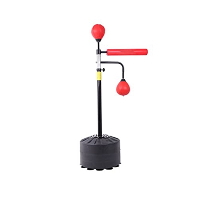TYX Sacos de Boxeo Independientes, Saco Reflectante Ajustable con Barra Giratoria de 360 °, Sacos de Velocidad de Boxeo para Adultos Gimnasio En Casa 