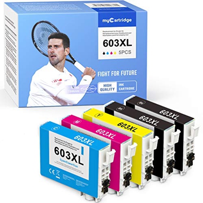 Mycartridge 5 Compatibles Epson 603XL 603 XL Cartuchos de Tinta para Epson Expression Home XP-2100 XP-3100 XP-4100 XP-2105 XP-3105 XP-4105 Workforce W