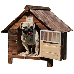 XYF Casa De Mascotas Al Aire Libre, Caseta De Madera Aislante Grande para Perros, con Una Base Extraíble Que Es Fácil De Limpiar, Resistente A La Lluv en oferta