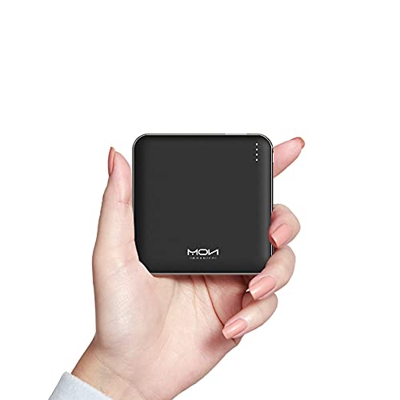 MOXNICE Bateria Externa USB C Power Bank 10000mAh QC 3.0, Cargador Portatil PD 18W Súper Liviana y Delgada para Teléfonos Inteligentes y Tabletas (Neg