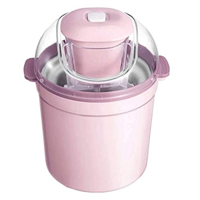 Kaidanwang Maquina para Hacer Nieve y Helados en Casa 0.8L Mini Fruta Soft Sirve Helado Máquina Helado Casa Compacto y portátil, Máquina Portátil Rosa