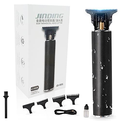 Maquina Cortar Pelo Cortadora hombre recortadora de barba afeitar profesional indicador de carga LED recargable por USB para cortar cabello y detalles