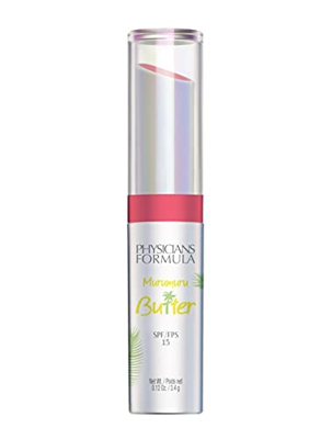Physicians Formula Murumuru Butter Lip Cream Spf 15 Mezcla Hidratante de Manteca de Tucuma, Cupuaçu y Murumuru, Ácidos Grasos Esenciales y Protector S