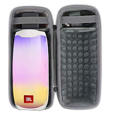 co2CREA Duro Viajar Fundas Caso Cubierta Estuche para JBL Pulse 4 Altavoz Bluetooth portátil (Gris Funda para Pulse 4)